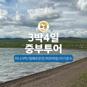 [몽골] 중부투어(미니사막+온천+호수)3박4일