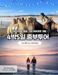 [겨울몽골]4박5일 사막+호수+테를지+울란바토르
