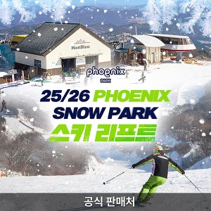 25/26 평창 휘닉스파크 스키 리프트&눈썰매 이용권