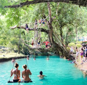 라오스 방비엥 코끼리동굴 + 물동굴튜빙 + 캬약킹 + 블루라군 투어 / 방비엥 출발